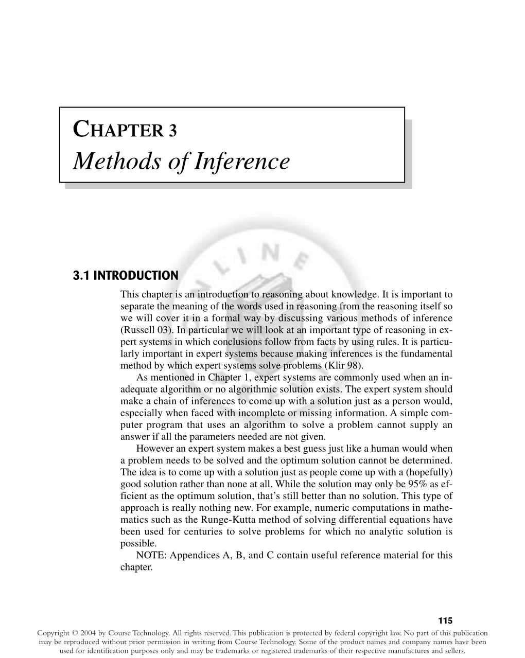 CHAPTER 3 Methods of Inference