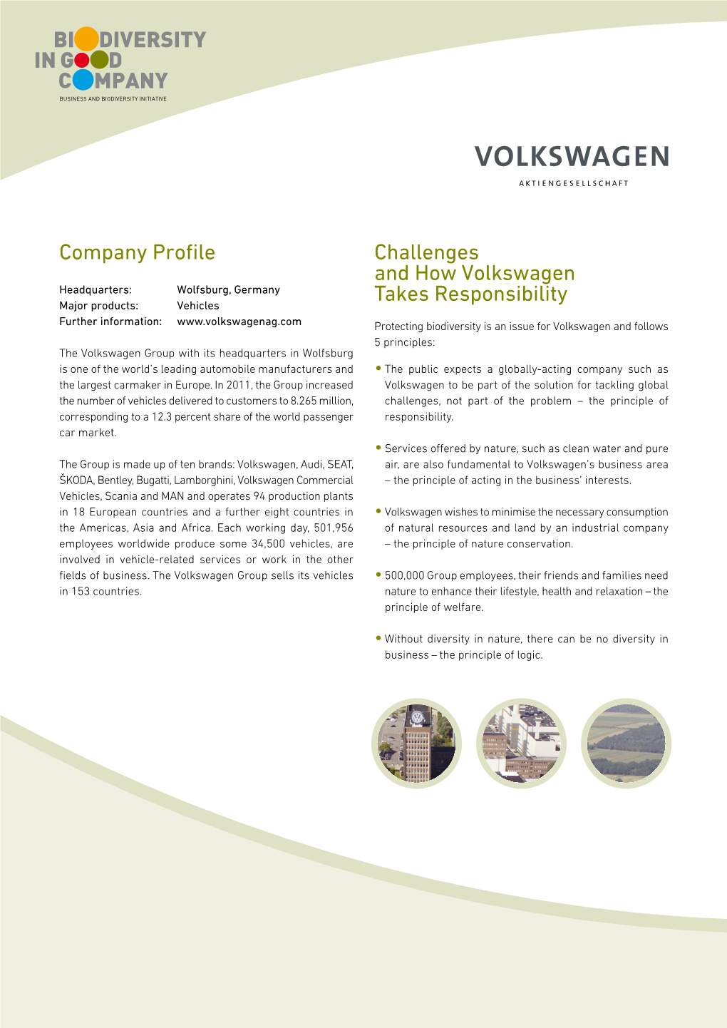 Company Profile Challenges and How Volkswagen Takes Responsibility