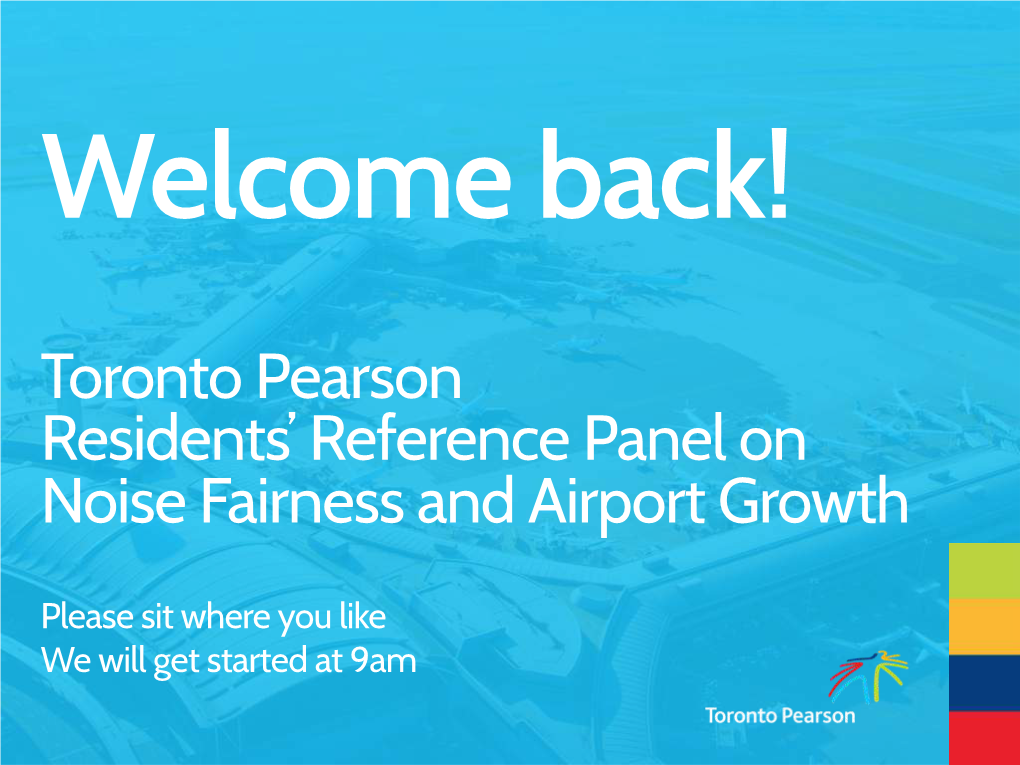 Toronto Pearson Residents' Reference Panel on Noise Fairness