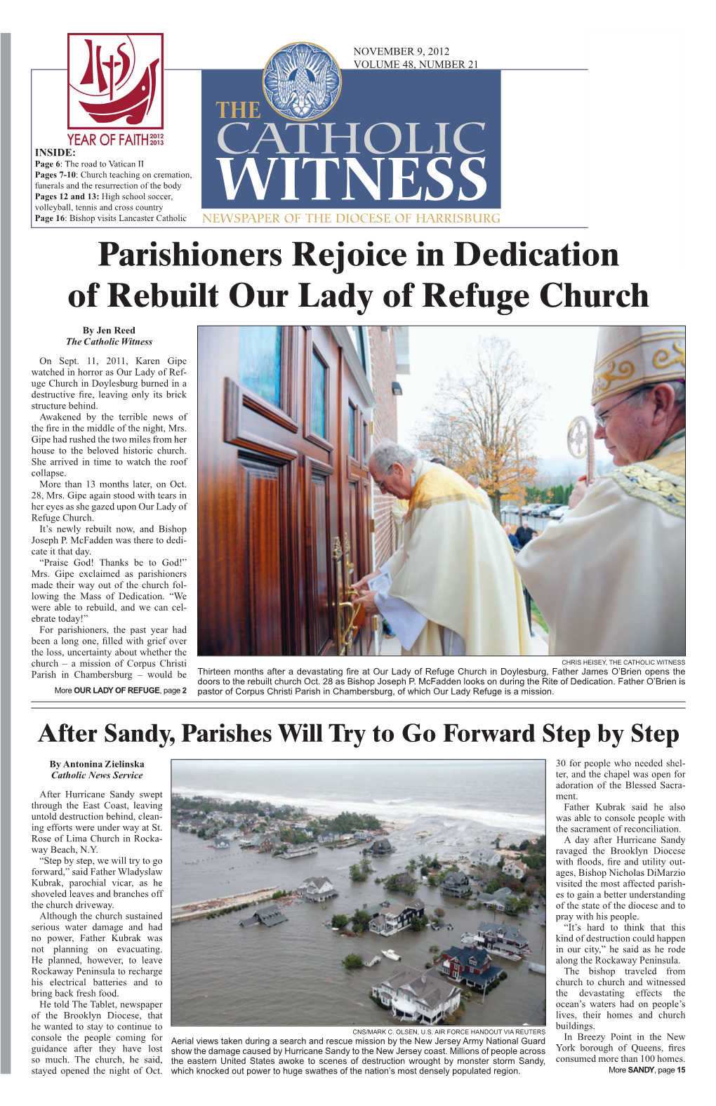 Parishioners Rejoice in Dedication of Rebuilt Our Lady of Refuge Church