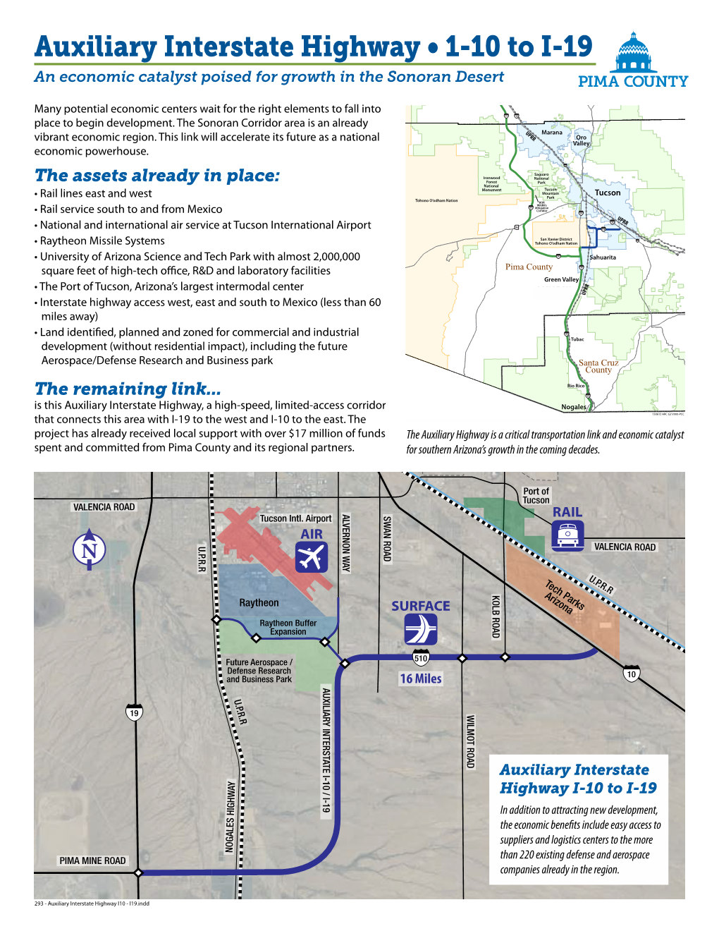 Auxiliary Interstate Highway • 1-10 to I-19