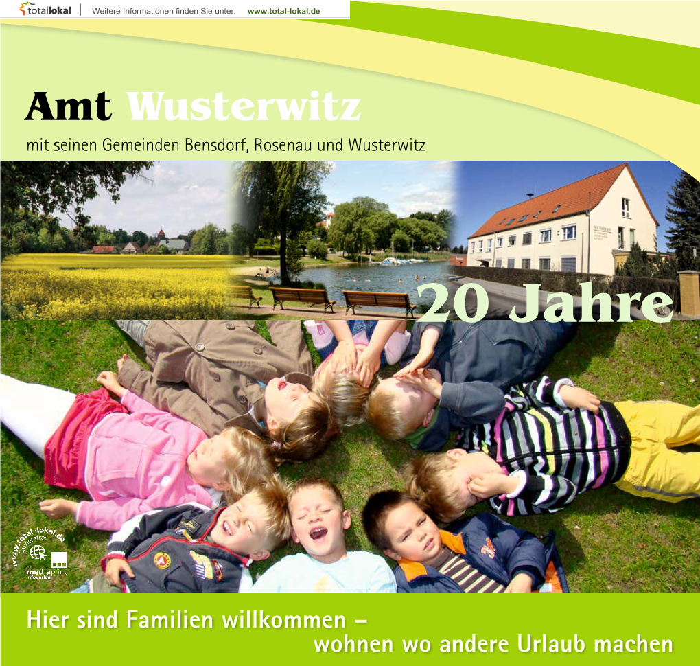Amt Wusterwitz Mit Seinen Gemeinden Bensdorf, Rosenau Und Wusterwitz