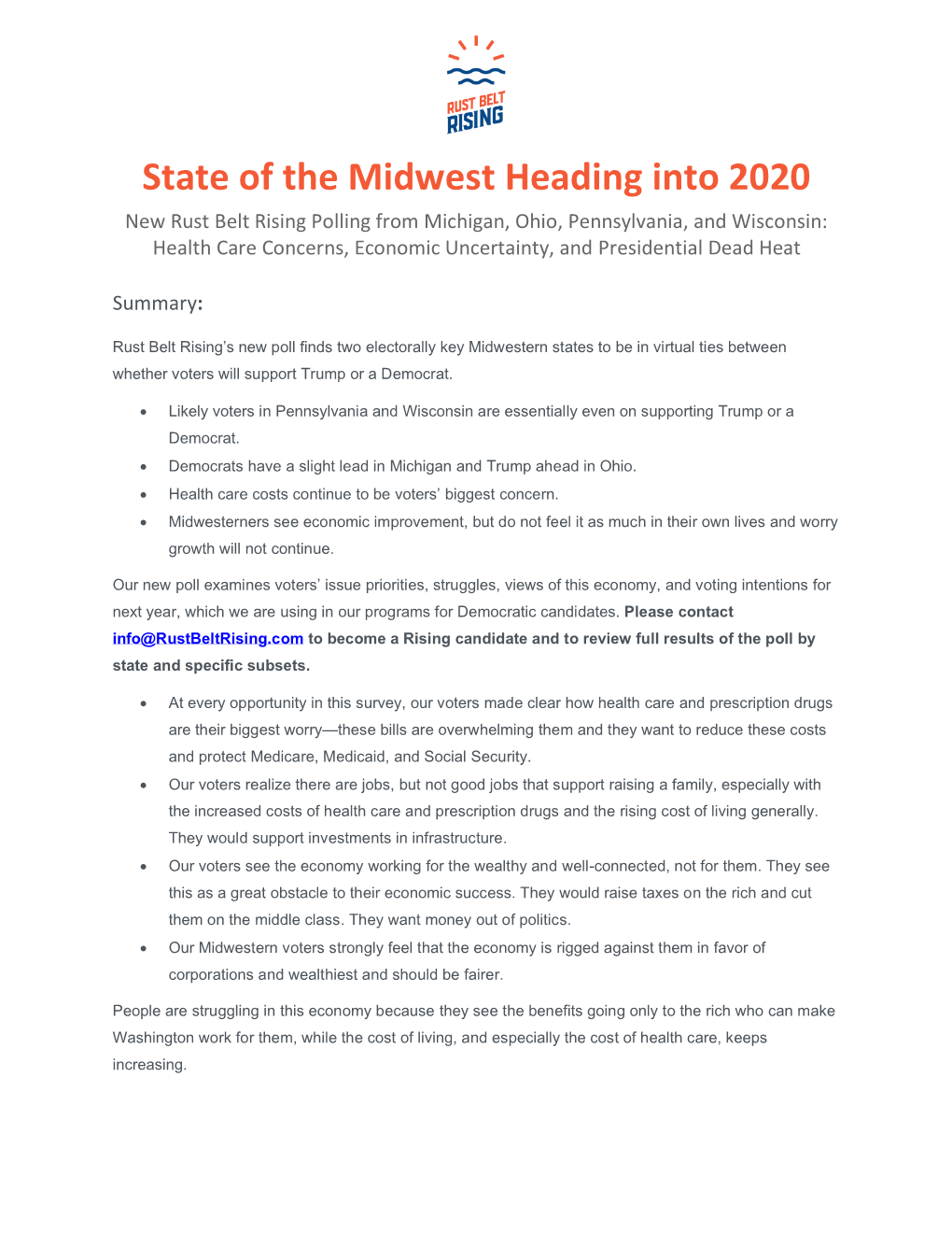 State of the Midwest Heading Into 2020