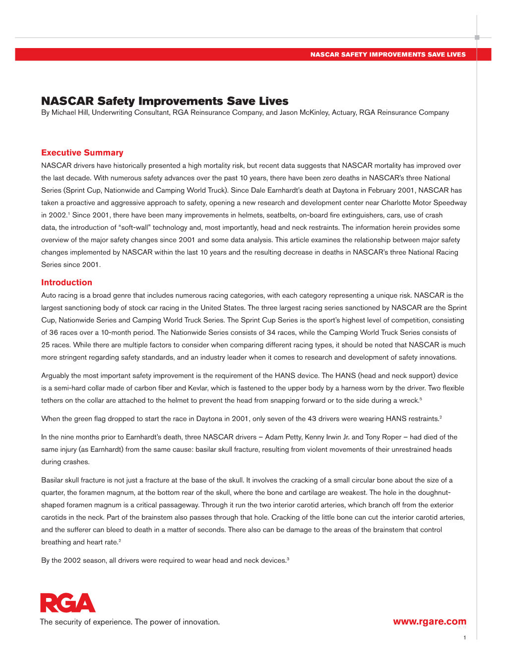 NASCAR Safety Improvements Save Lives