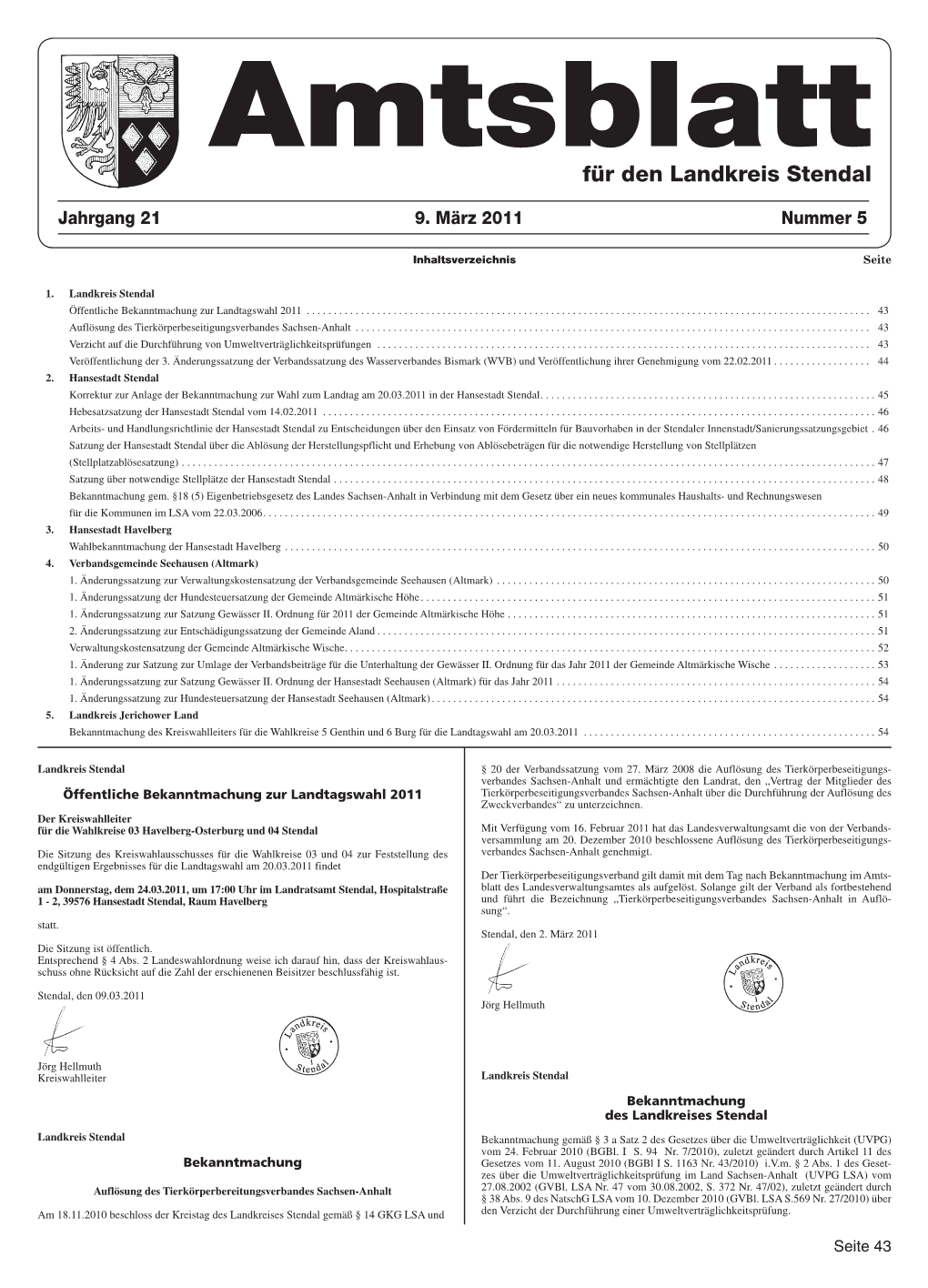 Amtsblatt 2011-05