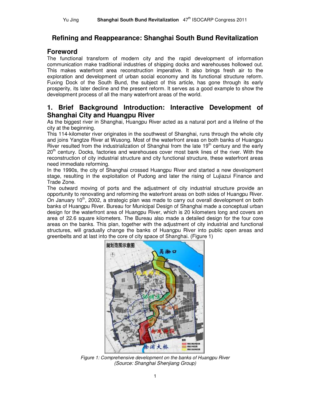 Refining and Reappear Shanghai South Bund Revitalization