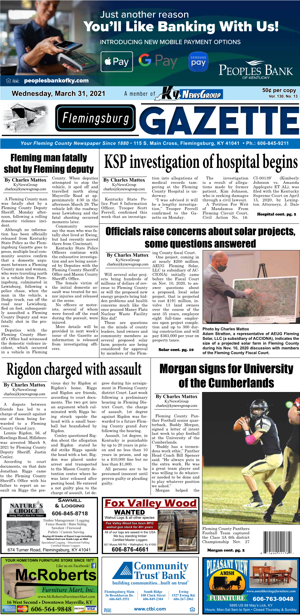 KSP Investigation of Hospital Begins County