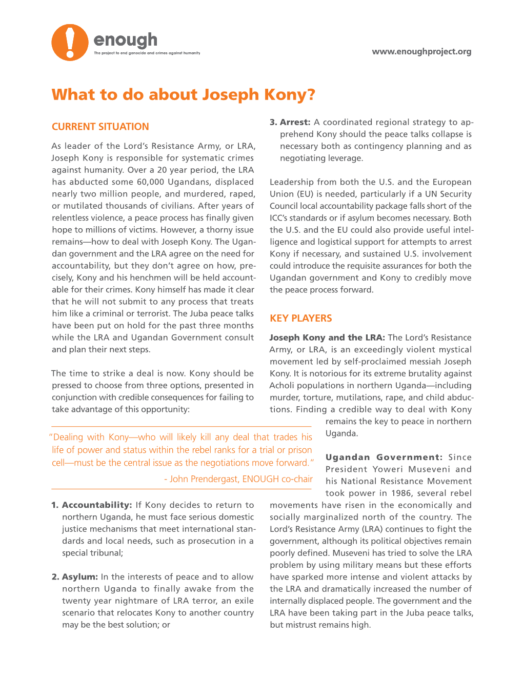 What to Do About Joseph Kony?