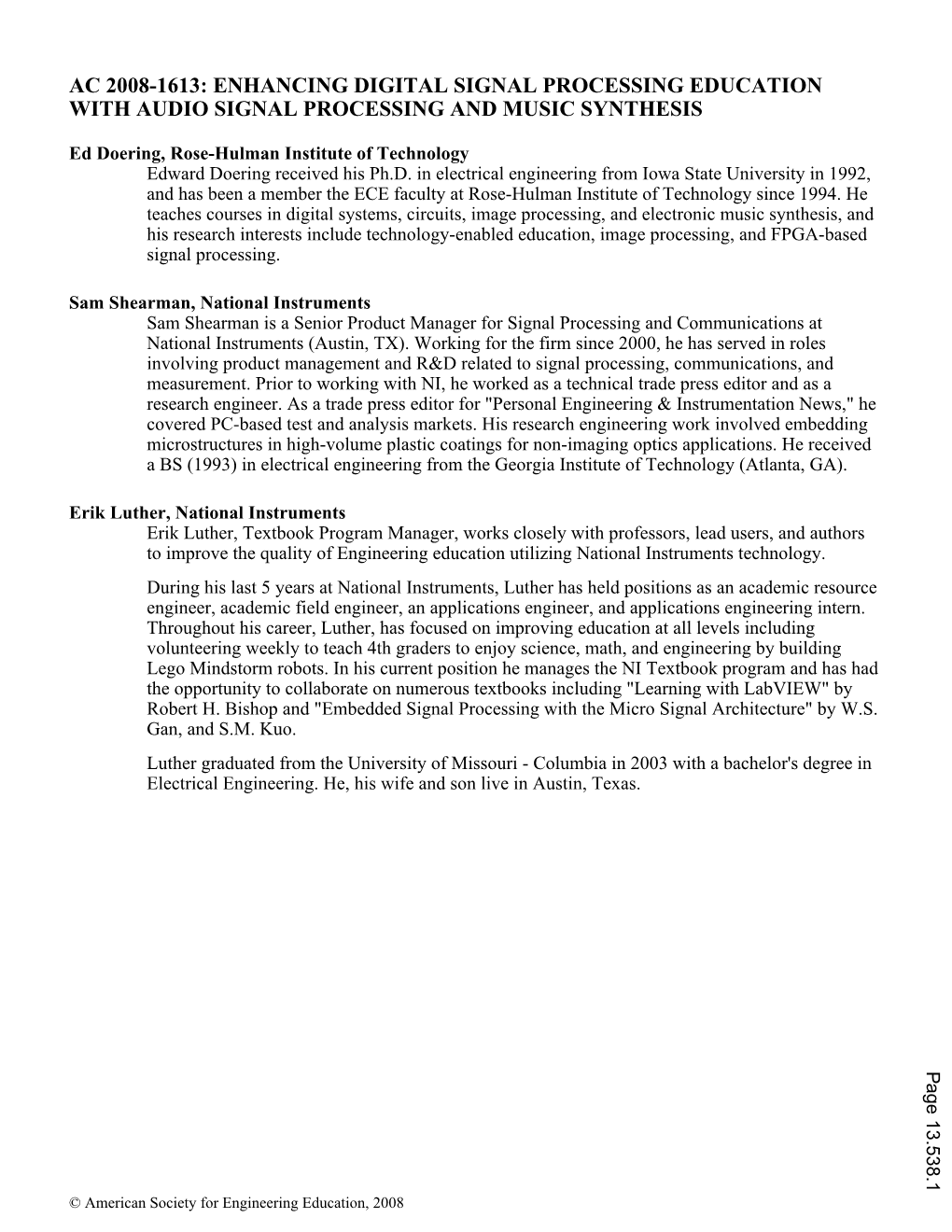 Enhancing Digital Signal Processing Education with Audio Signal Processing and Music Synthesis