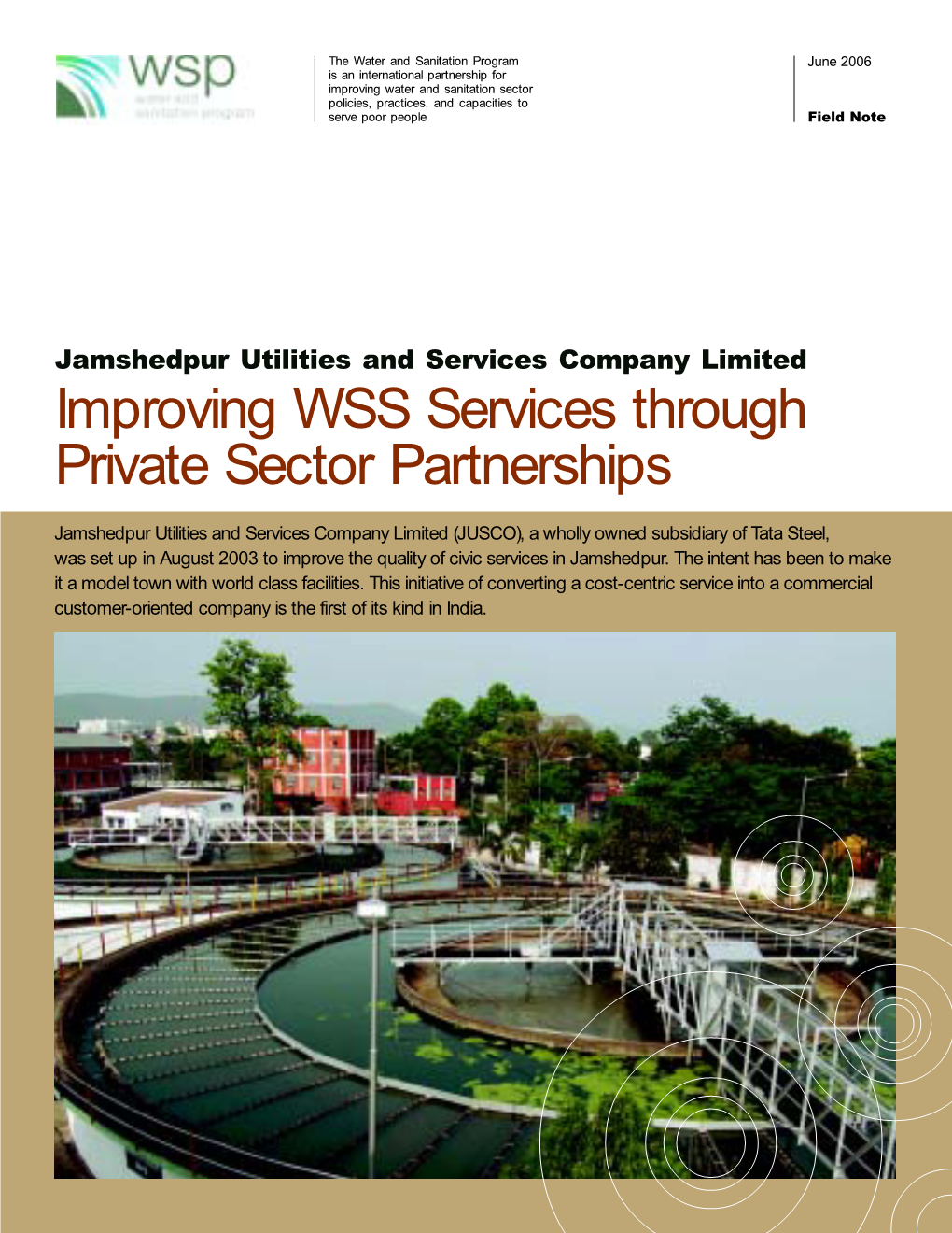 Improving WSS Services Through Private Sector Partnerships