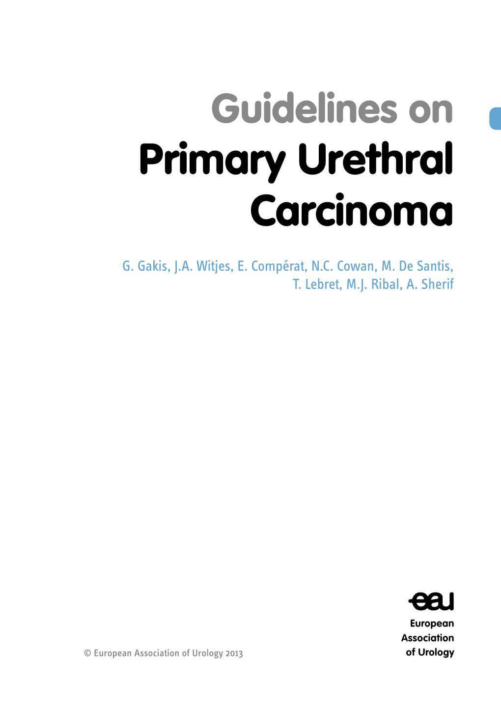 EAU Guidelines Primary Urethral Carcinomas V2