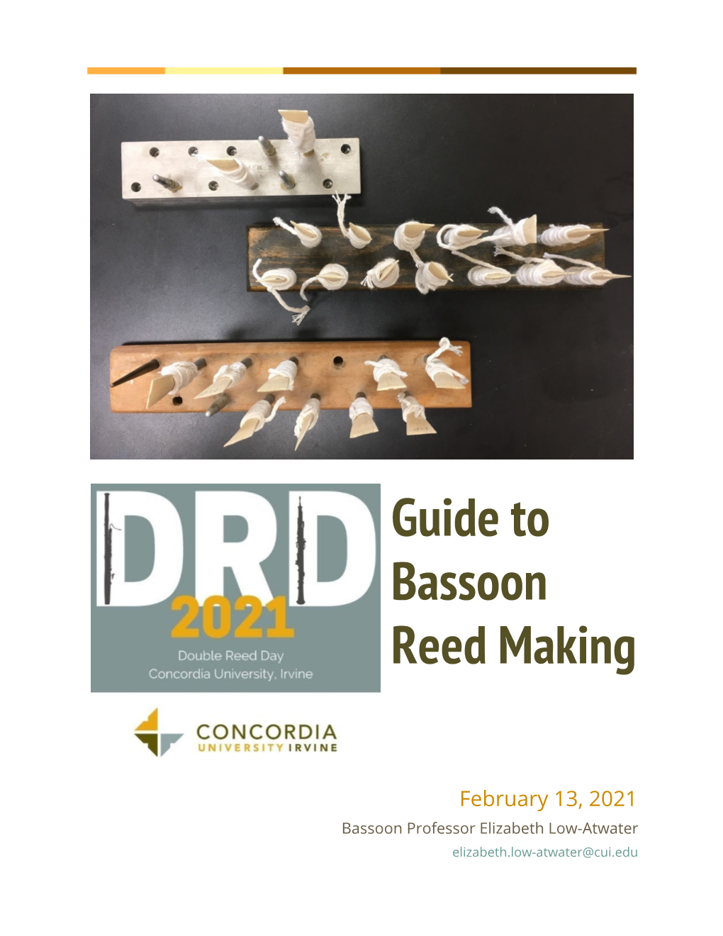 Guide to Bassoon Reed Making