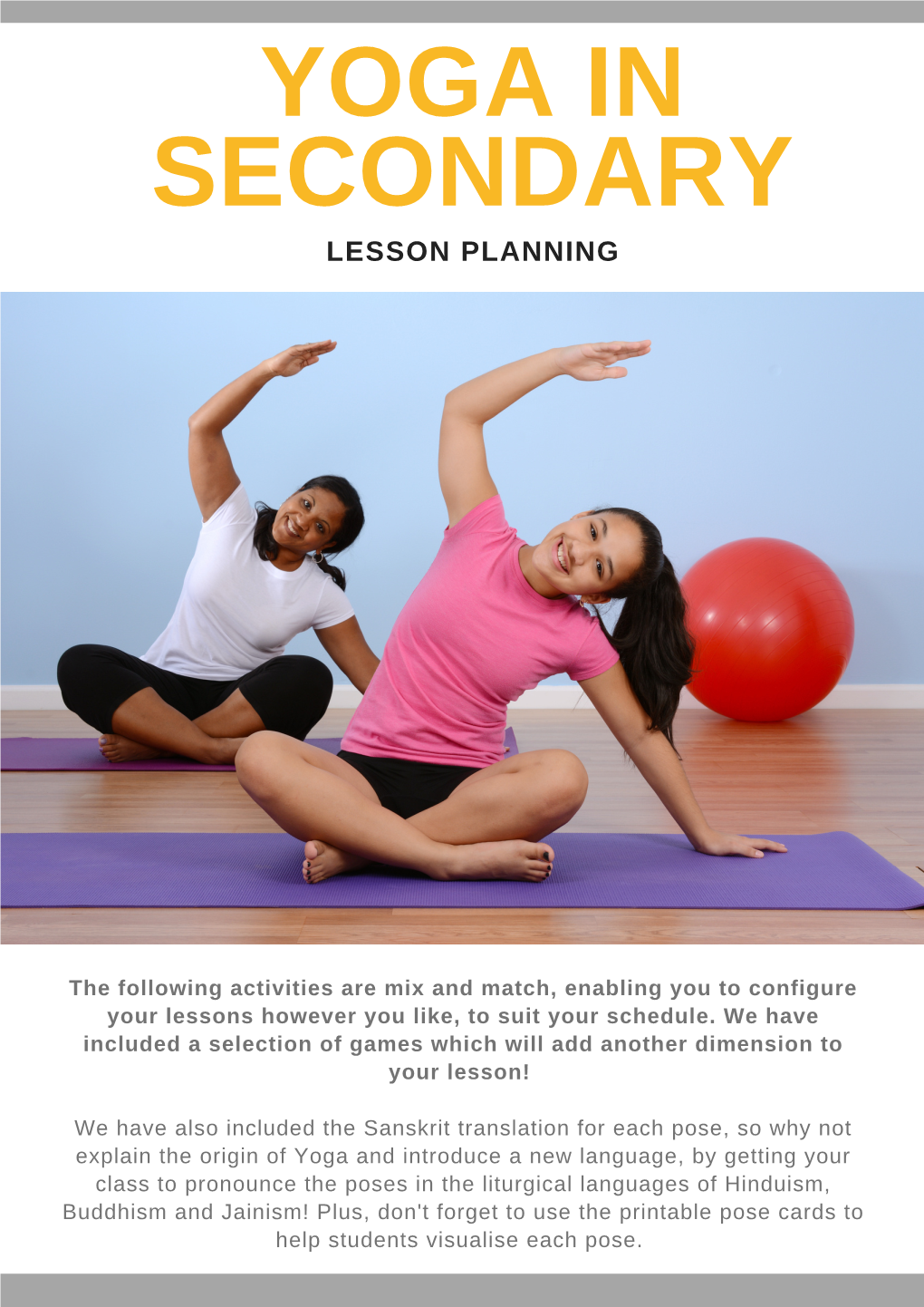 Yoga in Secondary Lesson Planning