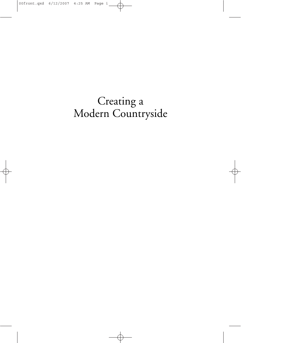 Creating a Modern Countryside 00Front.Qxd 6/12/2007 4:25 AM Page Ii