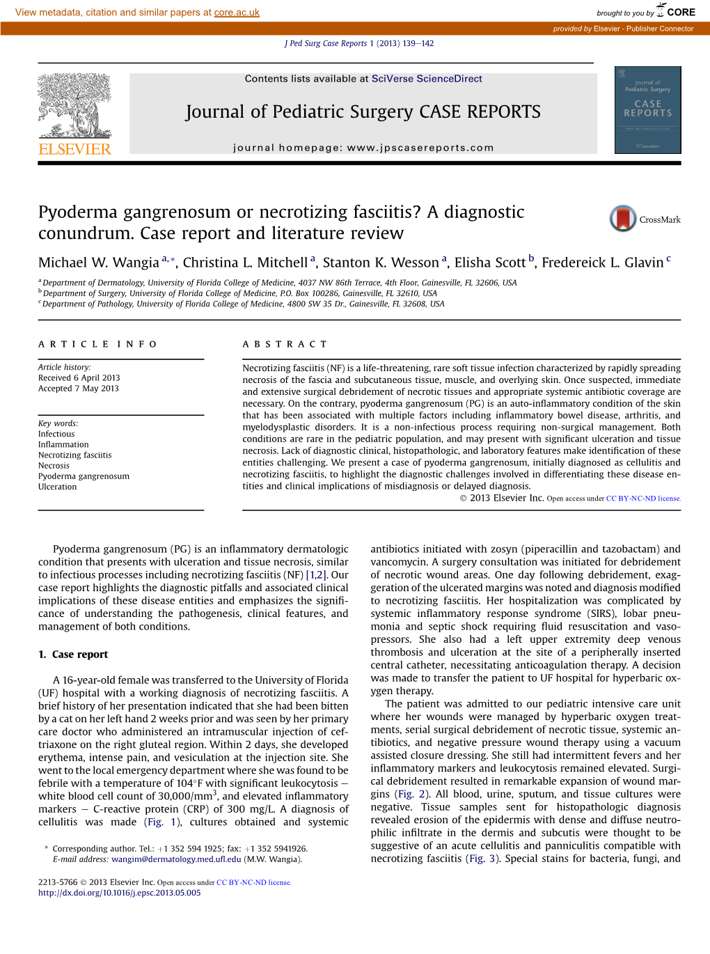 Pyoderma Gangrenosum Or Necrotizing Fasciitis? a Diagnostic Conundrum