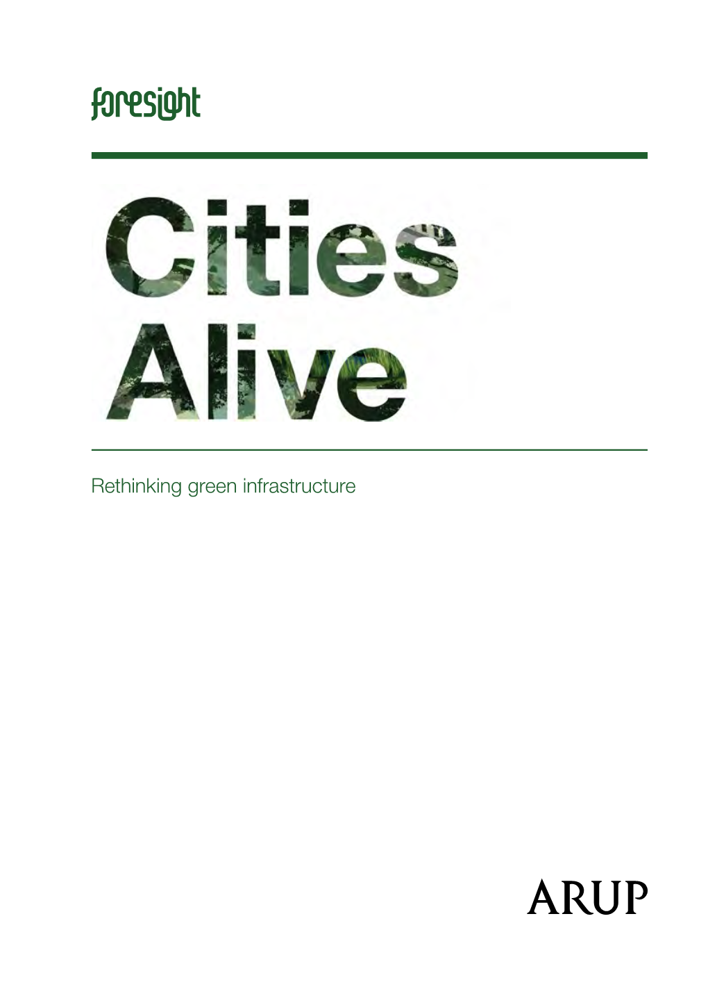 Cities Alive Rethinking Green Infrastructure Arup 9 Executive Summary Executive Summary © Luigi Rosa (Flickr) © Arup