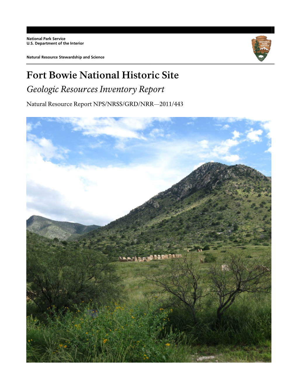 Fort Bowie National Historic Site Geologic Resources Inventory Report