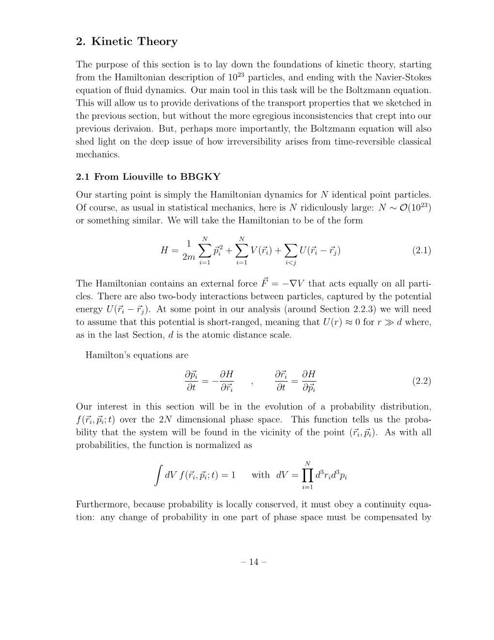 2. Kinetic Theory