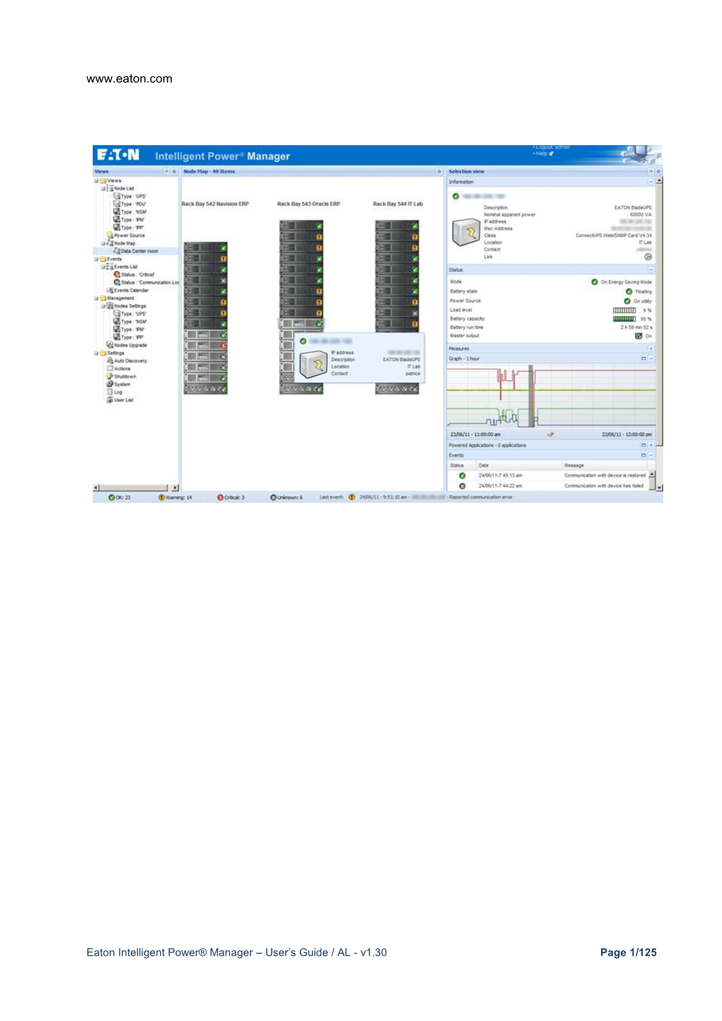 Eaton UPS Software Intelligent Power Manager Manual