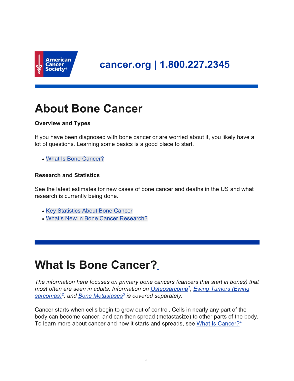 What Is Bone Cancer?