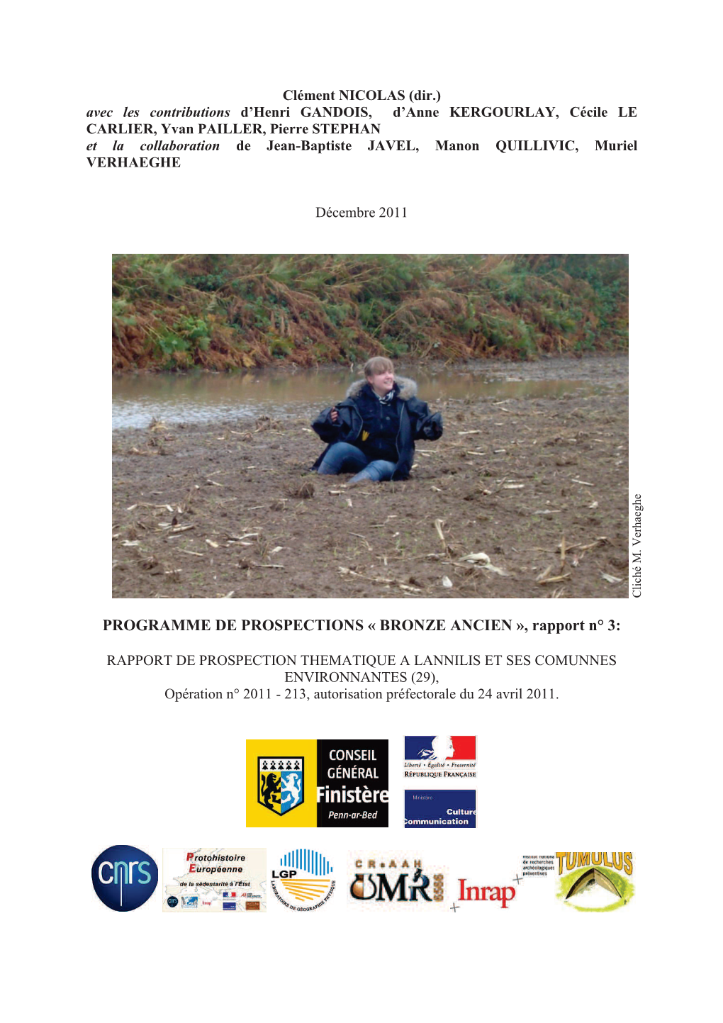 Programme De Prospections Bronze Ancien À Lannilis Et Communes