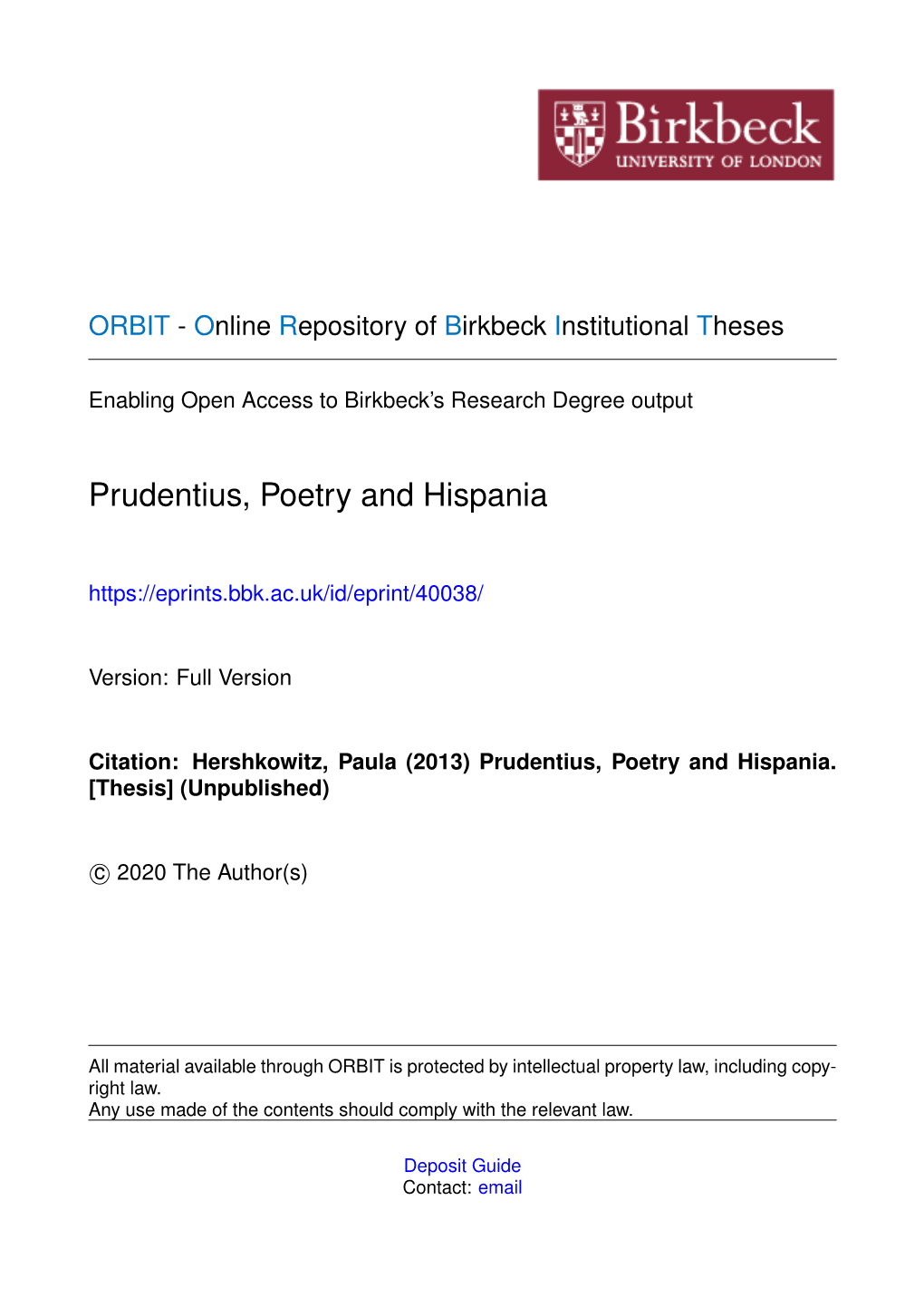 Prudentius, Poetry and Hispania