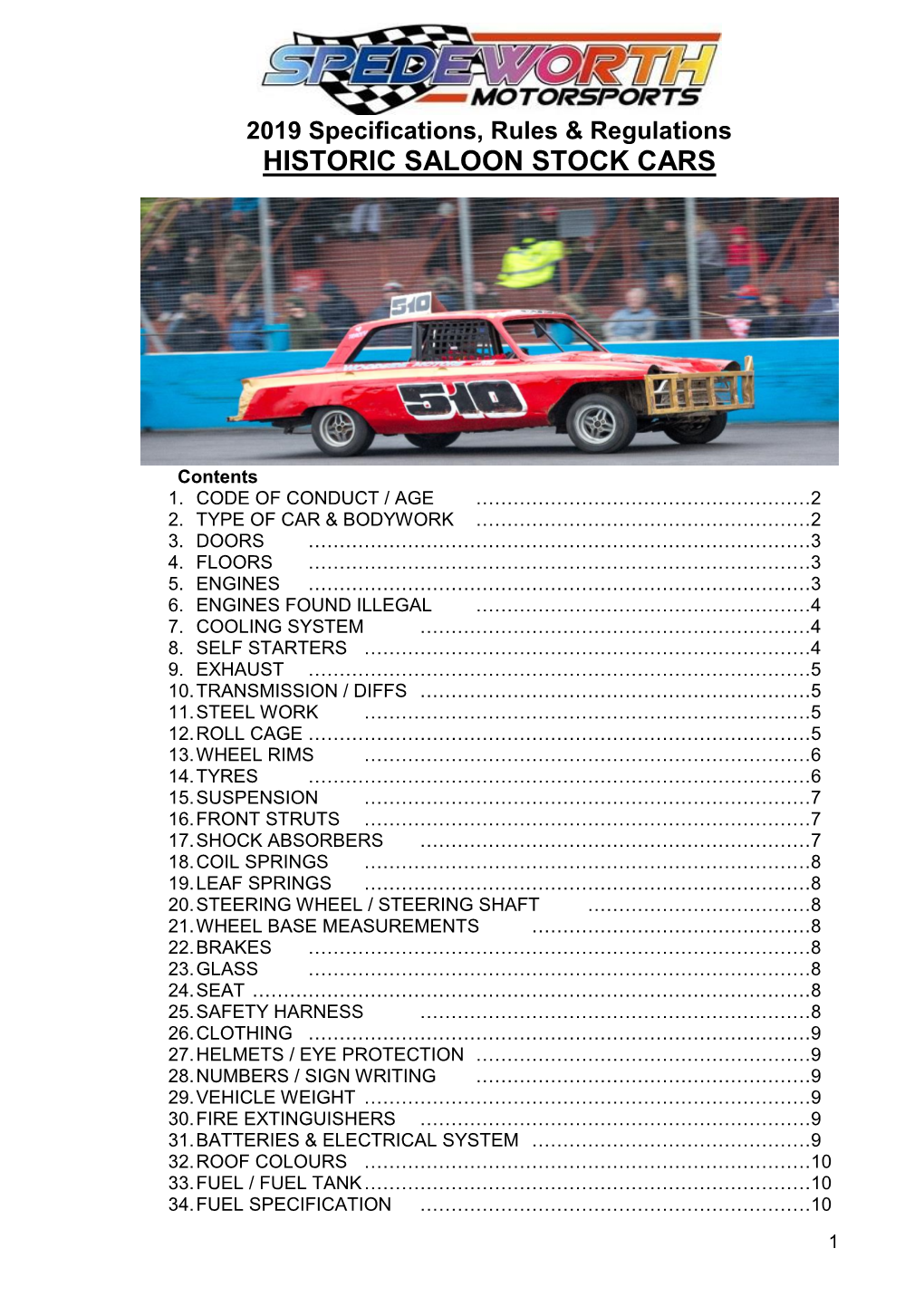 Historic Saloon Stock Cars