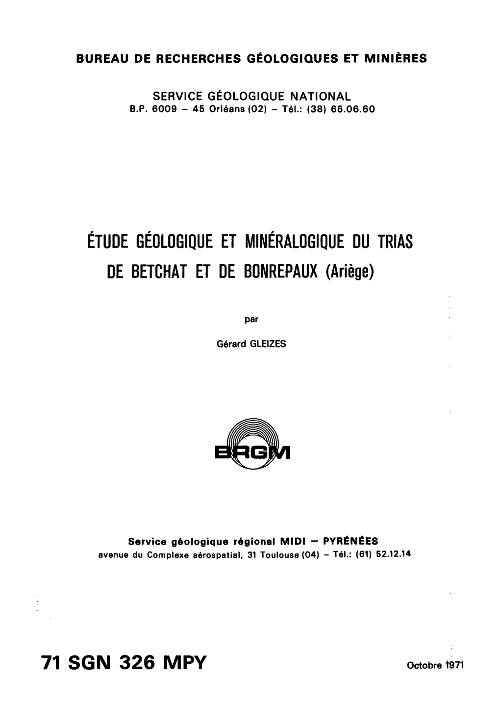 Étude Géologique Et Minéralogique Du Trias