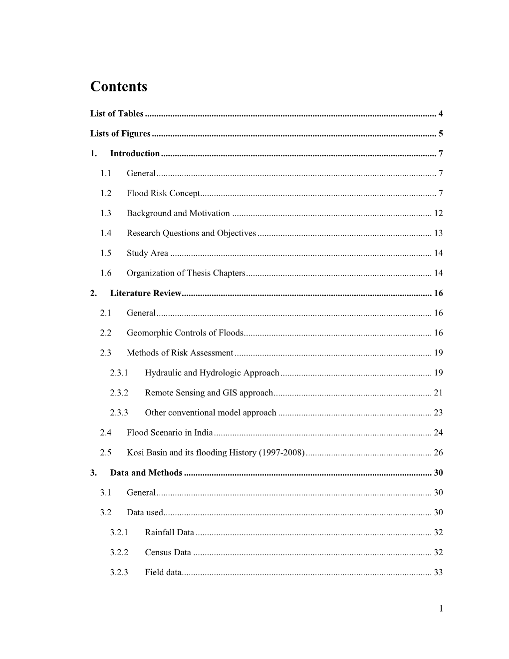 Geomorphological Studies and Flood Risk Assessment of Kosi River Basin Using Remote 2011-13 Sensing and Gis Techniques