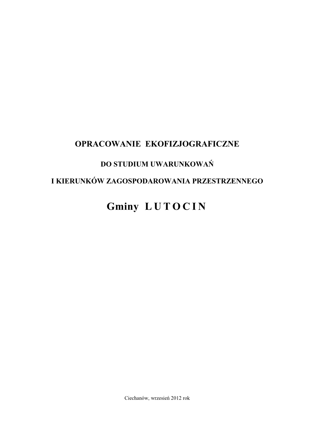 Gminy LUTOCIN