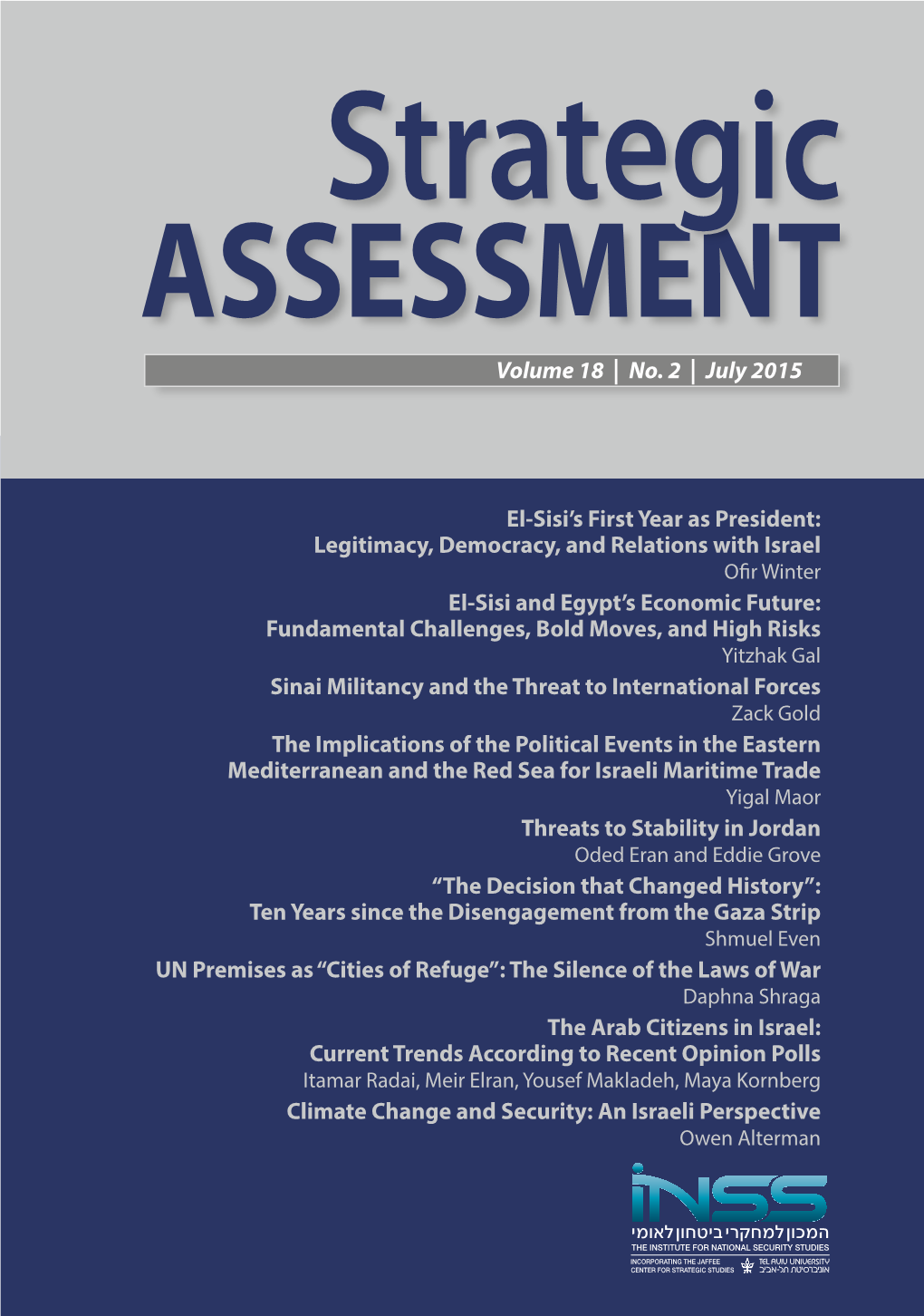 Strategic Assessment Vol 18, No 2