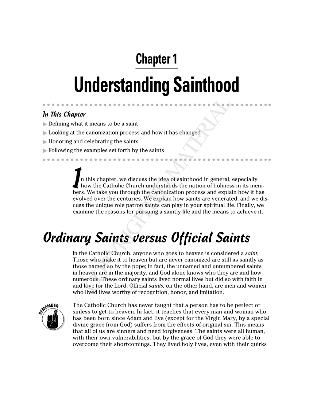 Understanding Sainthood