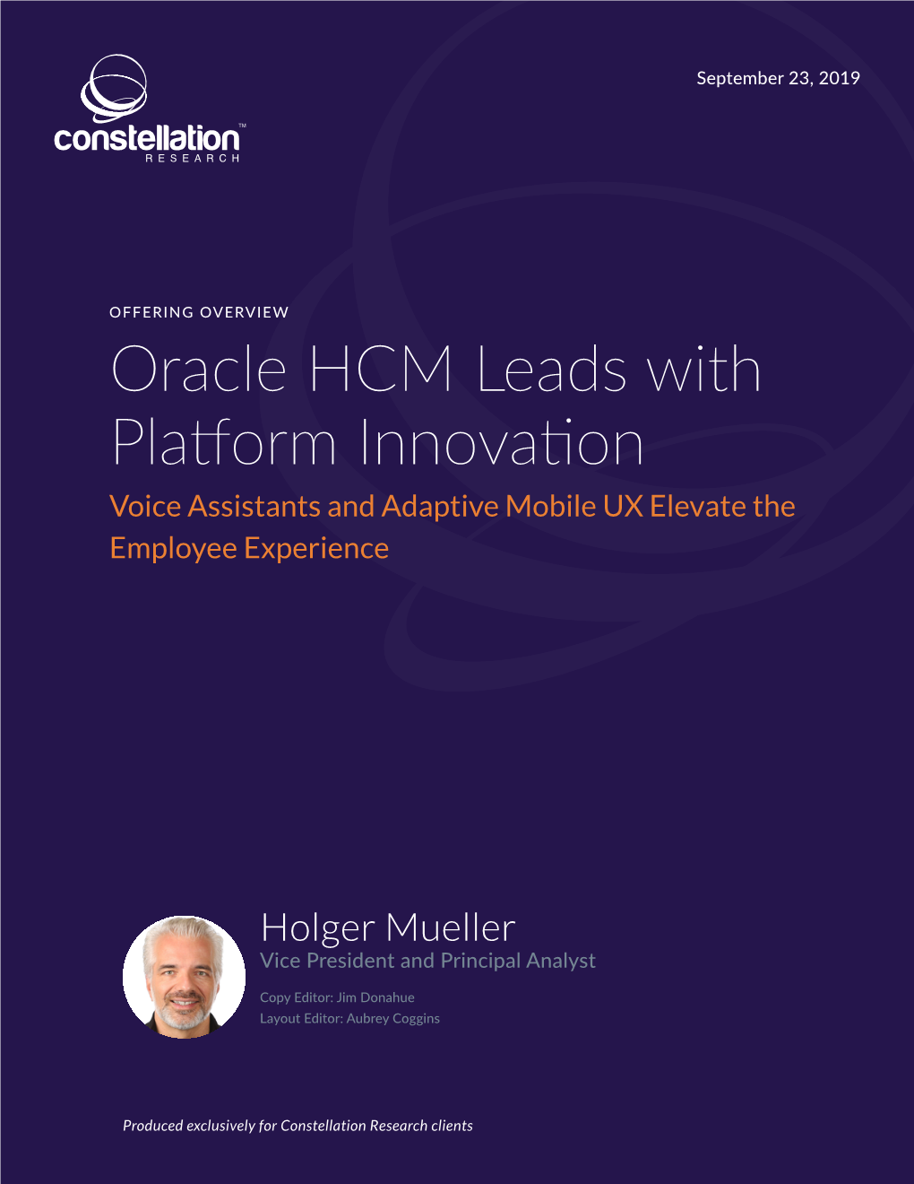 Oracle HCM Leads with Platform Innovation Voice Assistants and Adaptive Mobile UX Elevate the Employee Experience