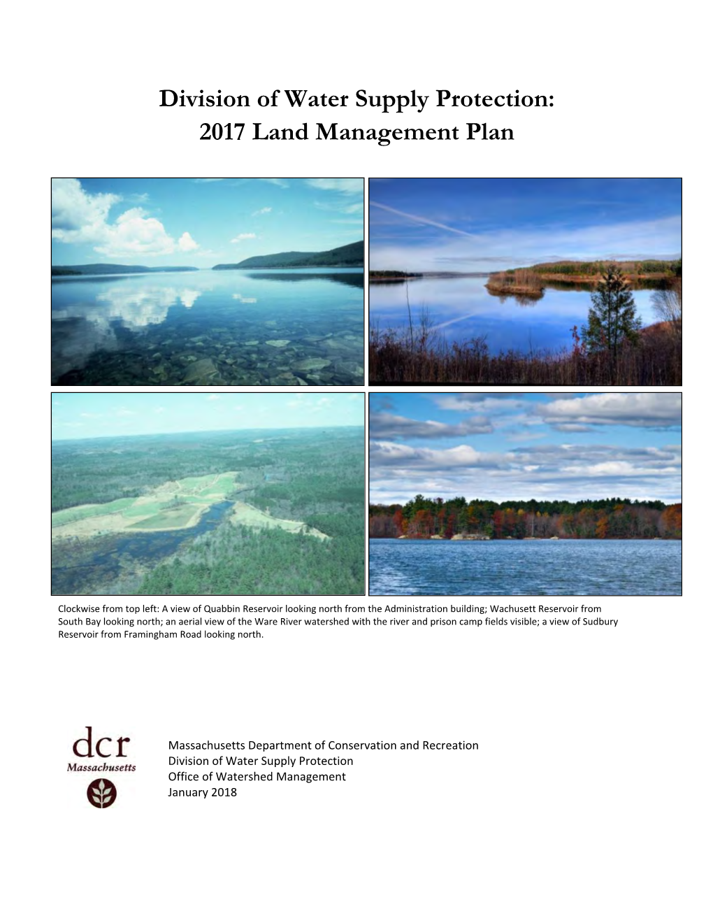 Division of Water Supply Protection: 2017 Land Management Plan