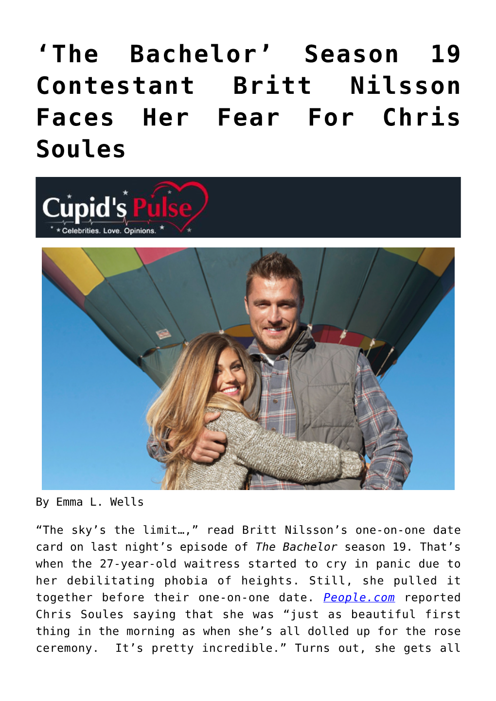 'The Bachelor' Chris Soules Says That