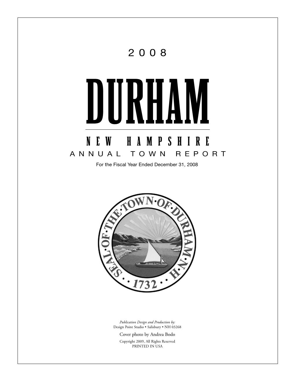 2008 Durham Town Report