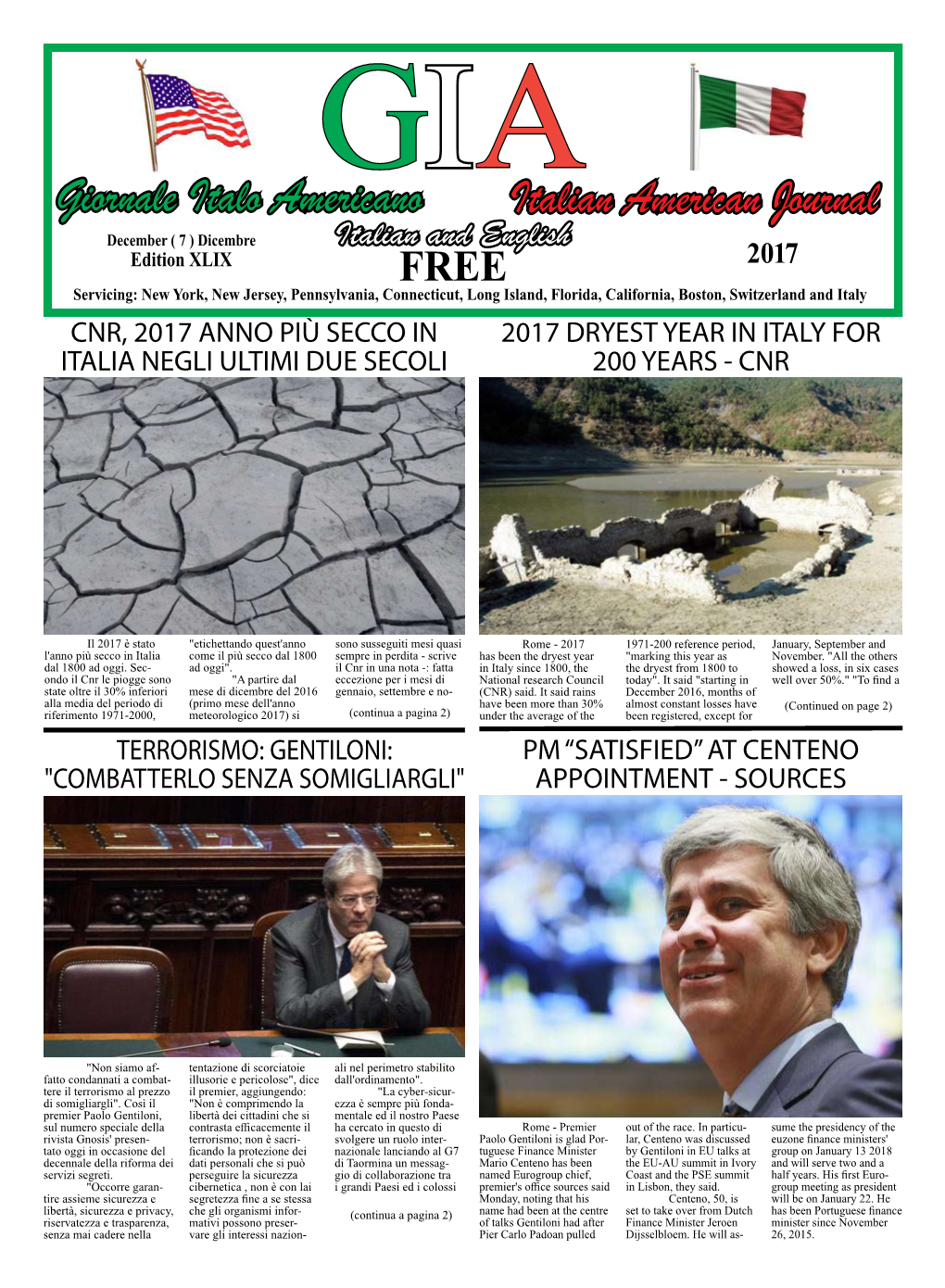 Italian American Journal Giornale Italo Americano