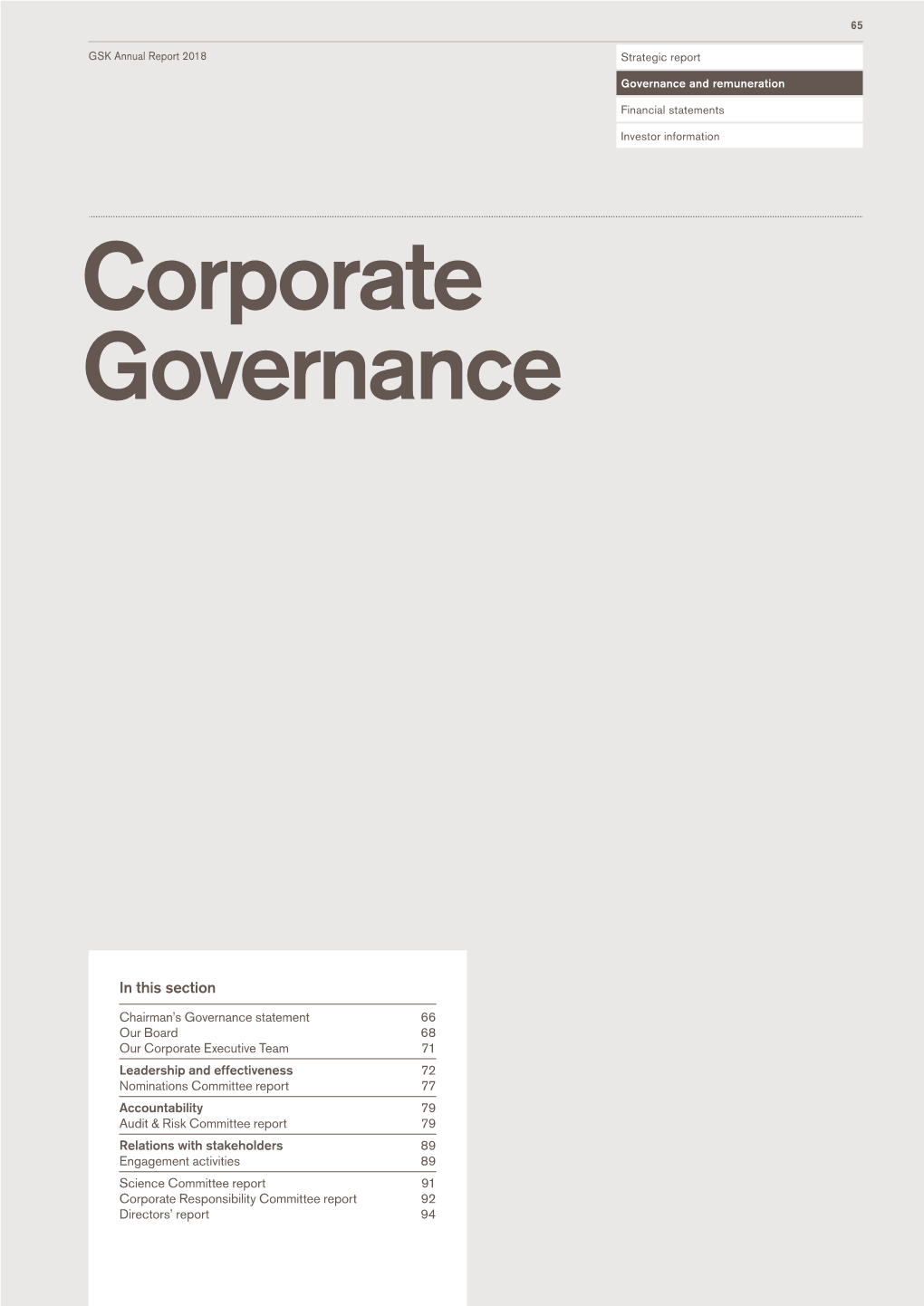 Corporate Governance