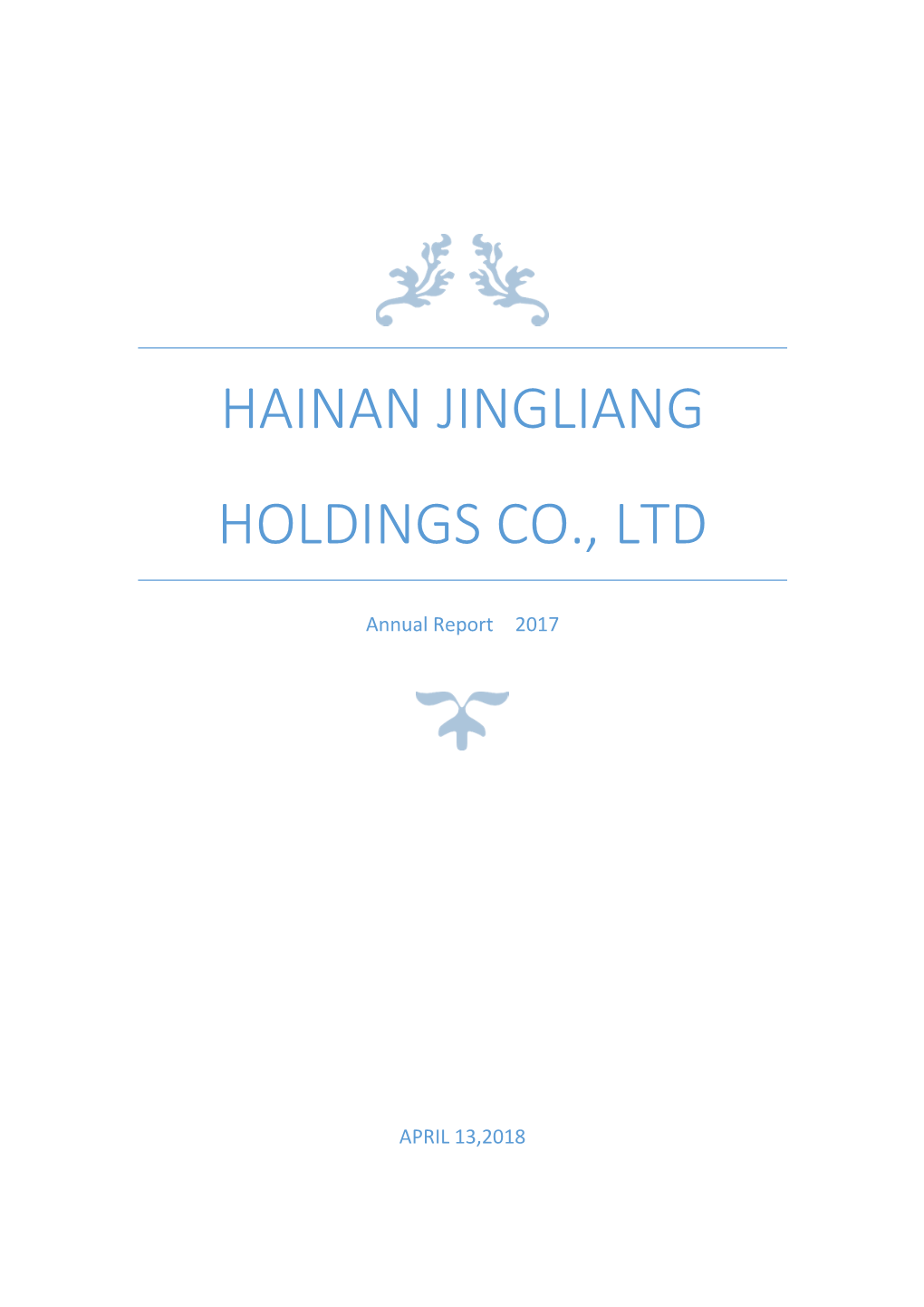 Hainan Jingliang Holdings Co., Ltd