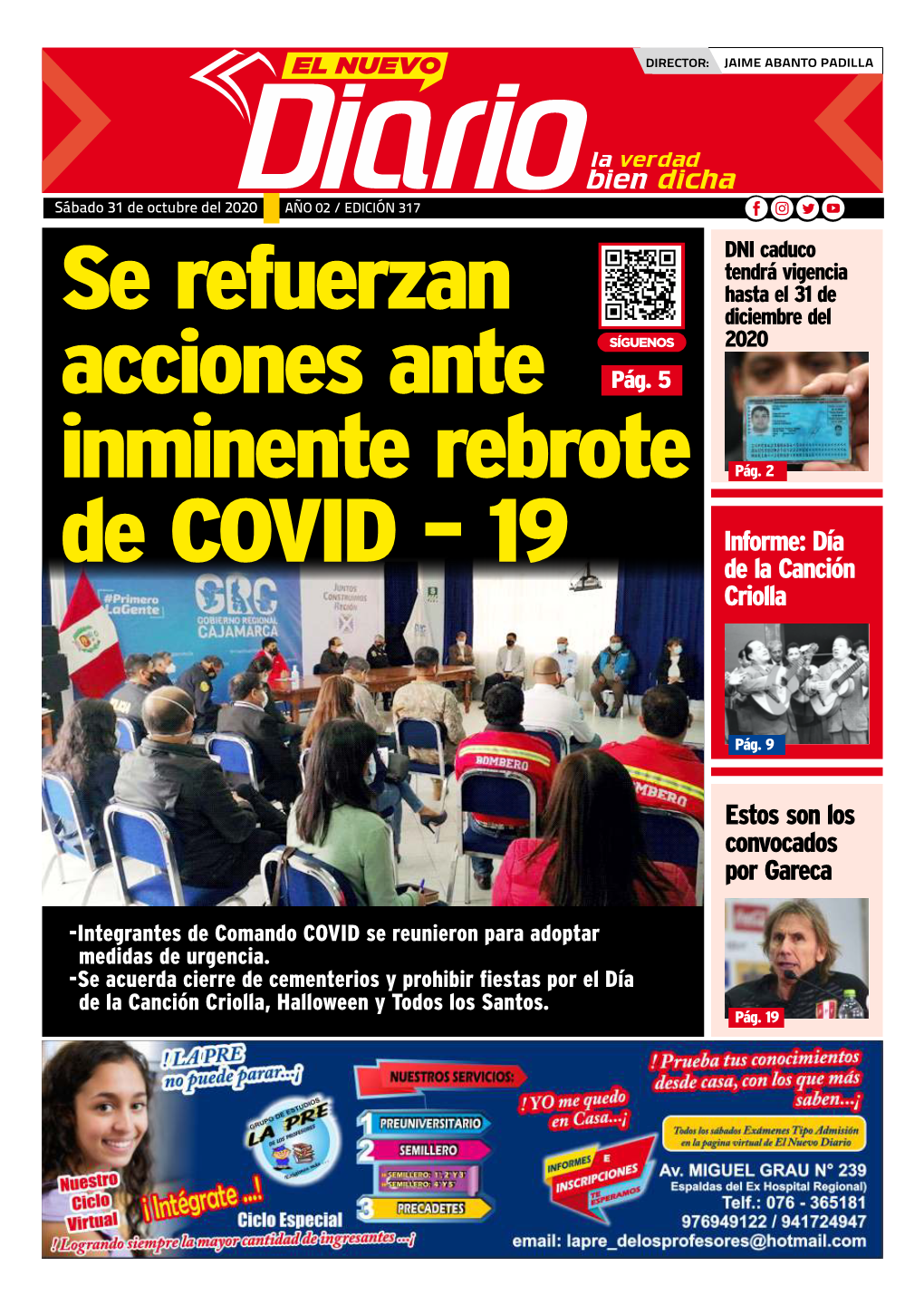 El Nuevo Diario EDICION 31 Octubre 2020.Cdr