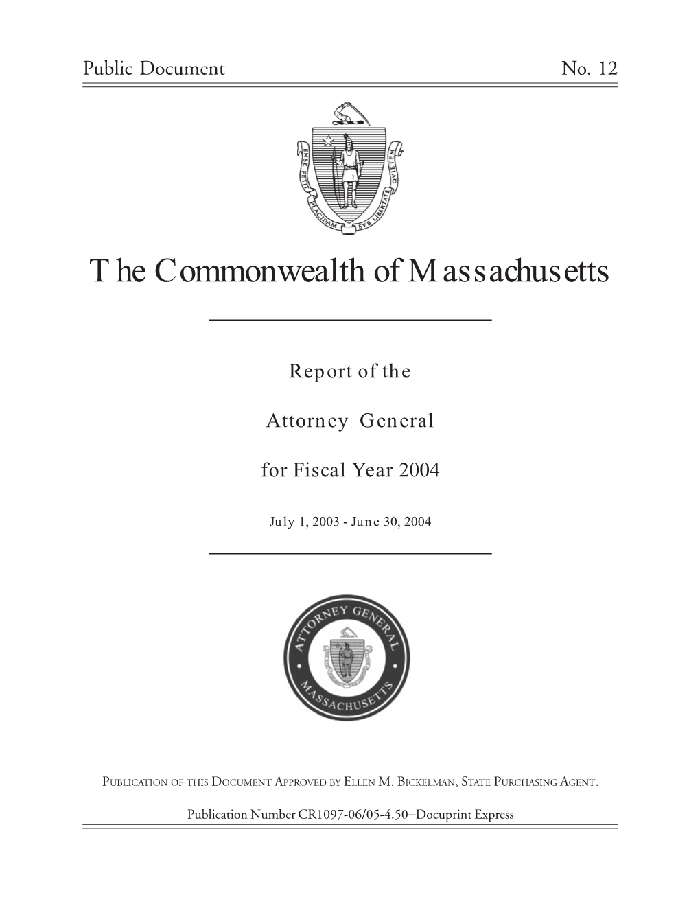 The Commonwealth of Massachusetts