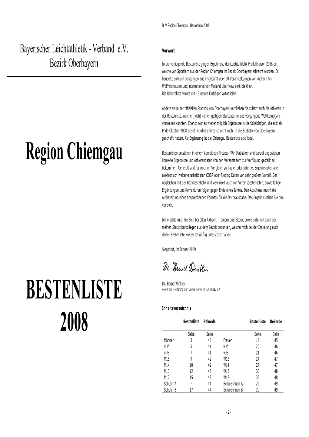 Bayerischer Leichtathletik - Verband E.V