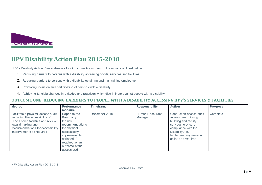 HPV Policy Template