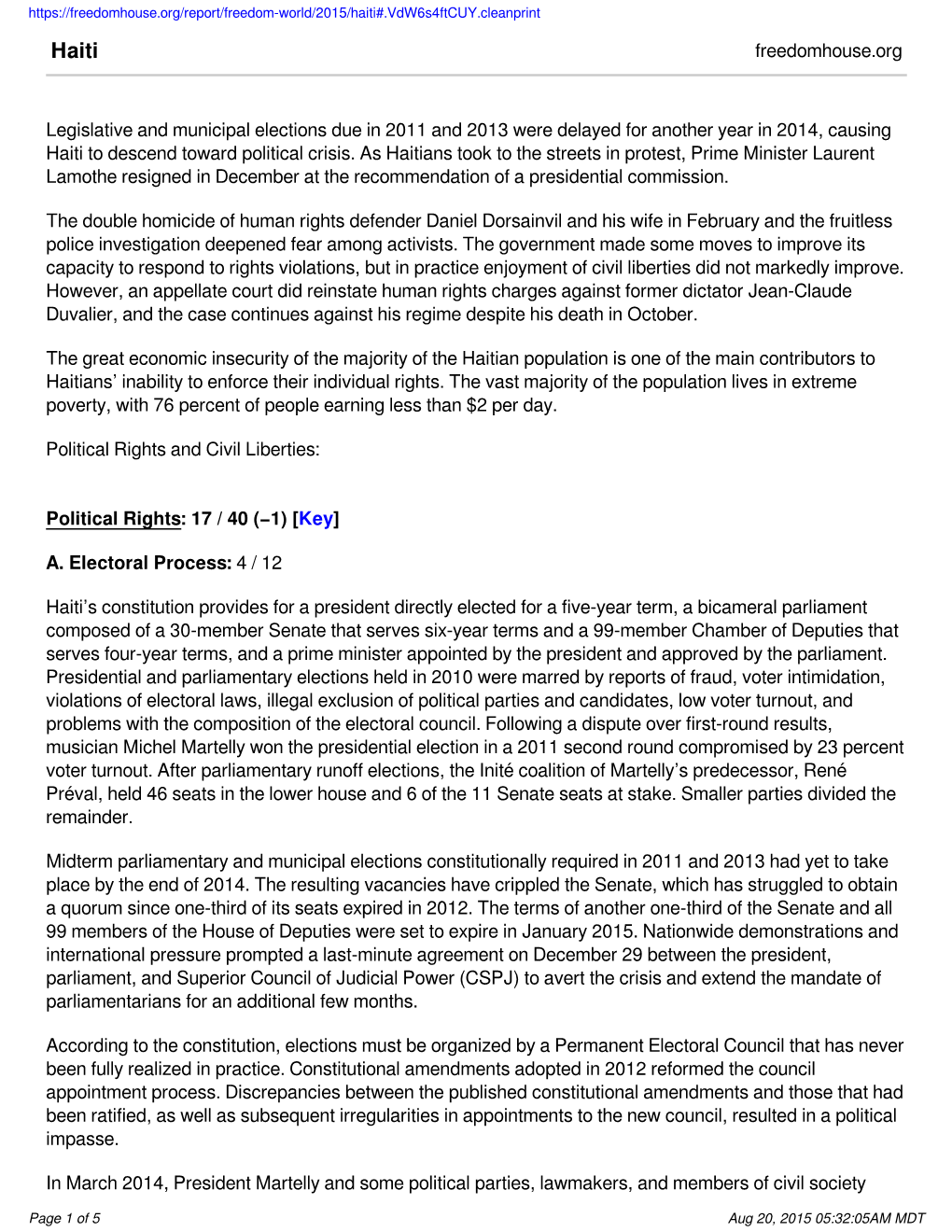 Freedomhouse.Org Legislative and Municipal Elections Due in 2011