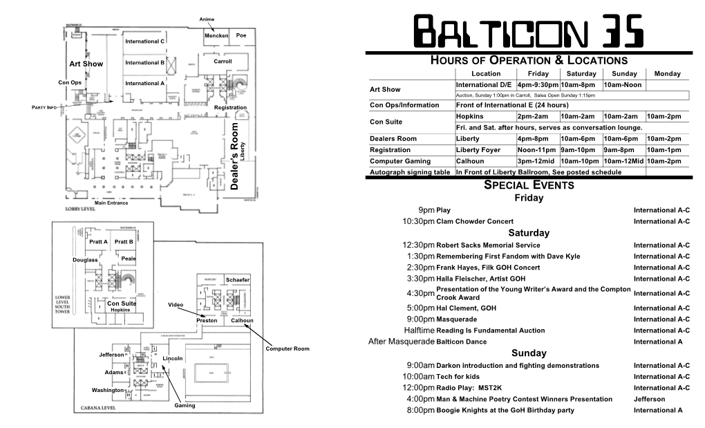 Balticon 35 Pocket Program