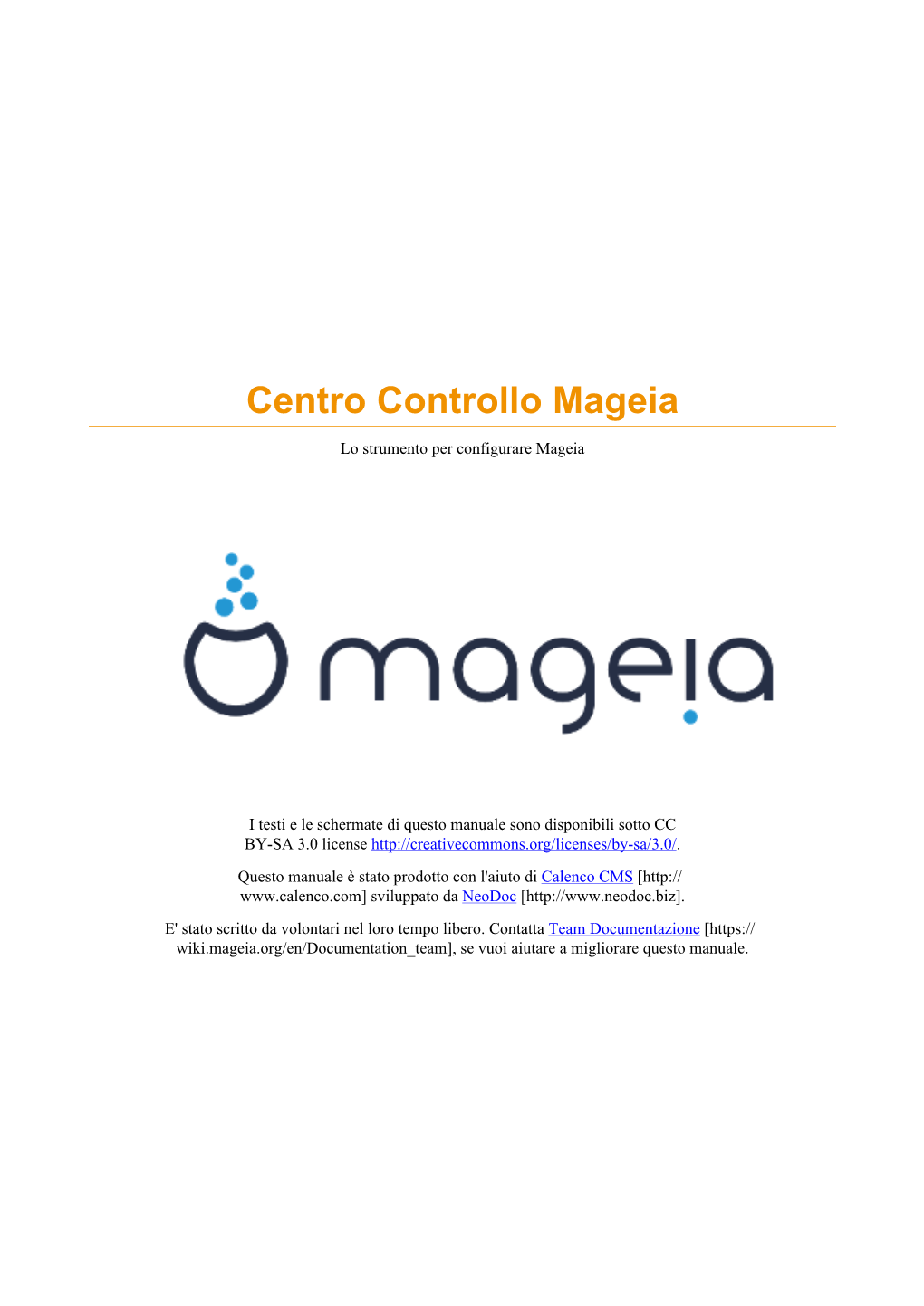 Centro Controllo Mageia