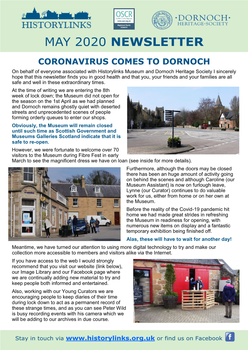 Coronavirus Comes to Dornoch