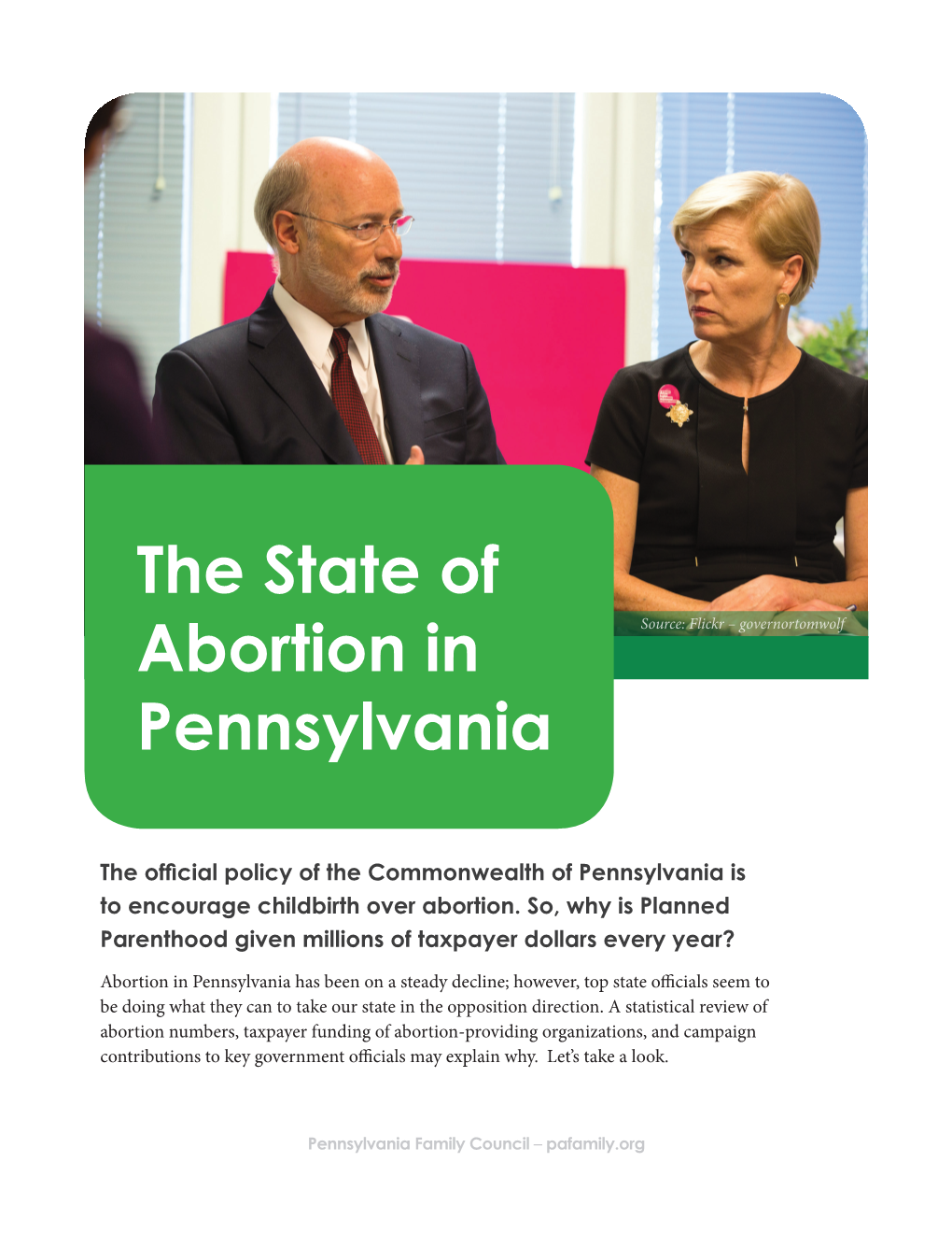 The State of Abortion in Pennsylvania