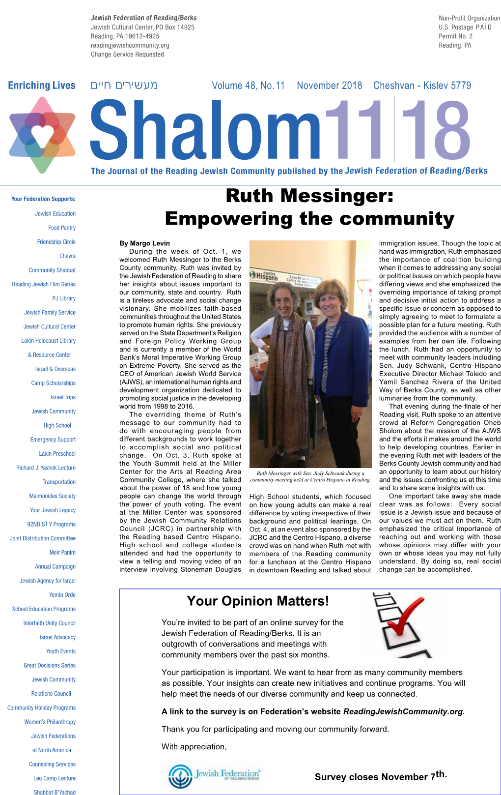 Ruth Messinger: Empowering the Community