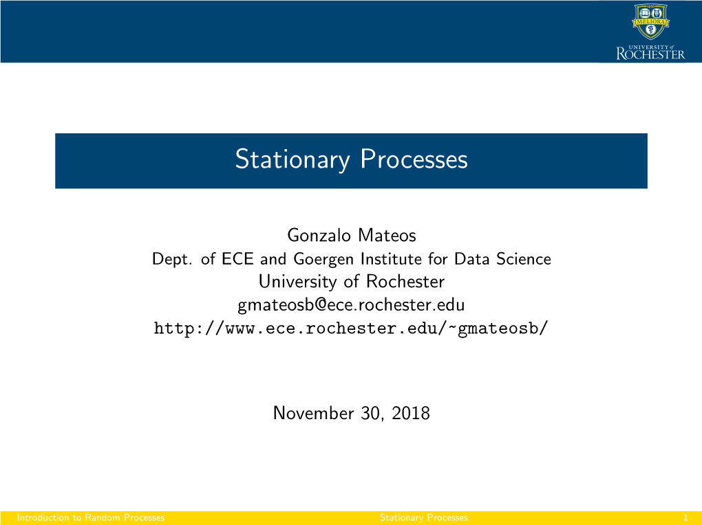 Autocorrelation Function and Wide-Sense Stationary Processes